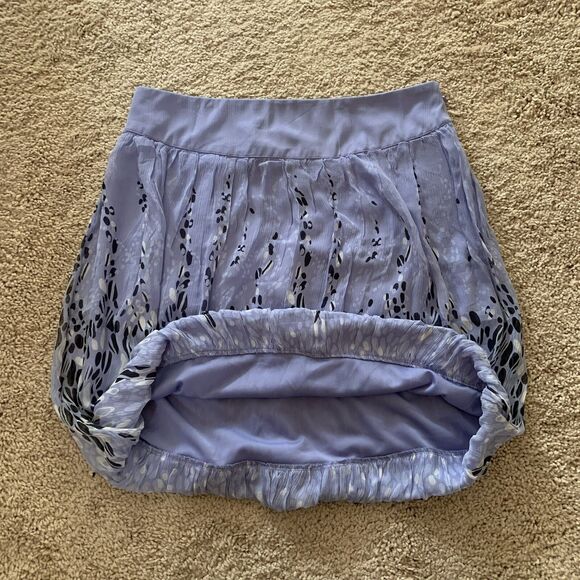 EXPRESS Design Studio Purple Silk Chiffon Bubble Hem Skirt Women’s Size 10 NWT - Picture 8 of 12